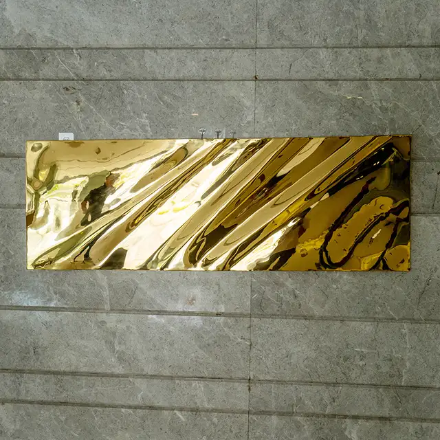 Modern metal home decoration stainless steel wall sculpture