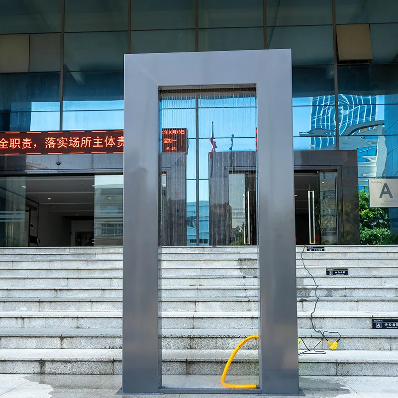 Stainless Steel Fountain Door Frame Sculpture in San Francisco
