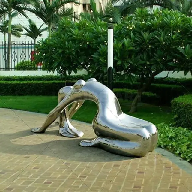Modern Outdoor Stainless Steel Garden Sculpture 2