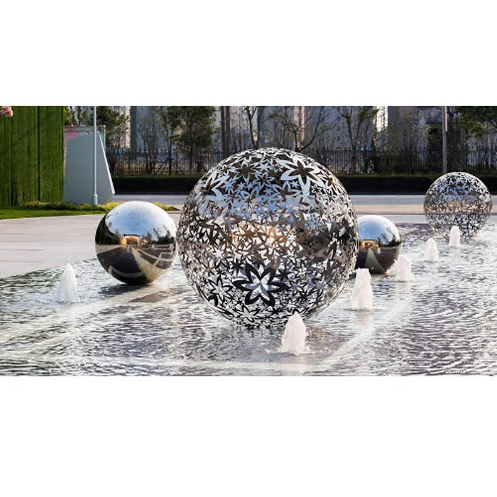 Modern Outdoor Stainless Steel Hollow Metal Balls