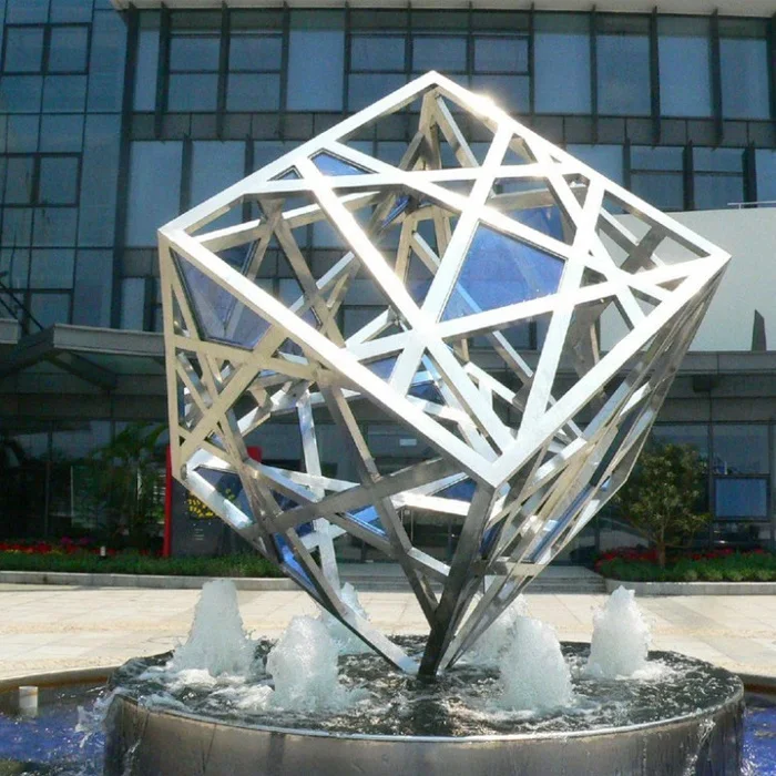 Stainless Steel Large Outdoor Metal Abstract Art Decoration