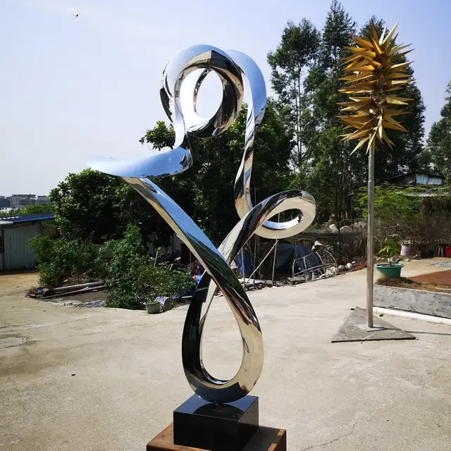Outdoor Decoration Stainless Steel Flame Sculpture