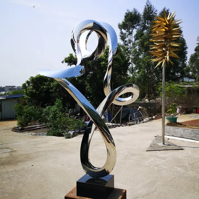 Outdoor Decoration Stainless Steel Flame Sculpture
