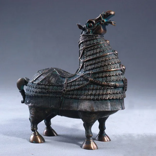 Mongolian Horse Antique Styled Sculpture Bronze Metal Craft Own Manufacture