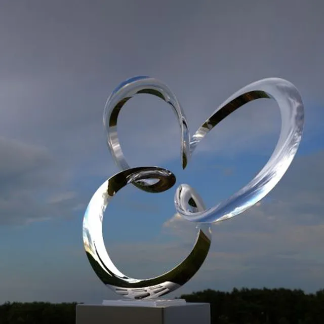 Modern Art Decoration Stainless Steel Abstract Sculpture
