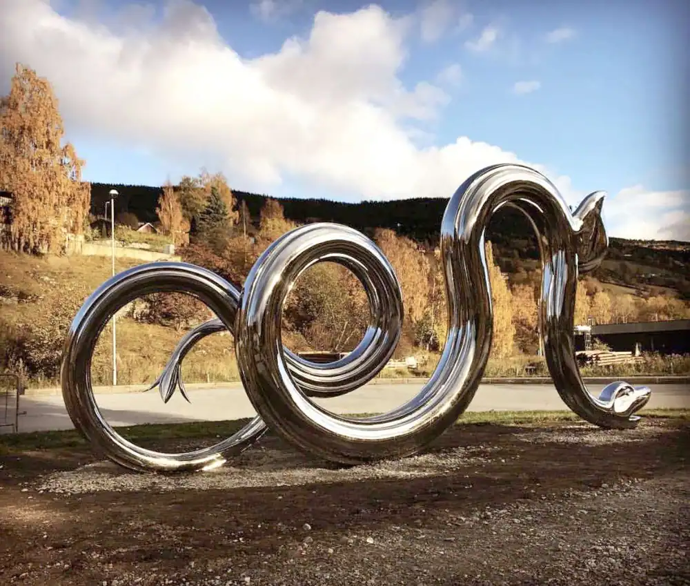 200cm Modern Art Large Garden Stainless Steel Sculpture