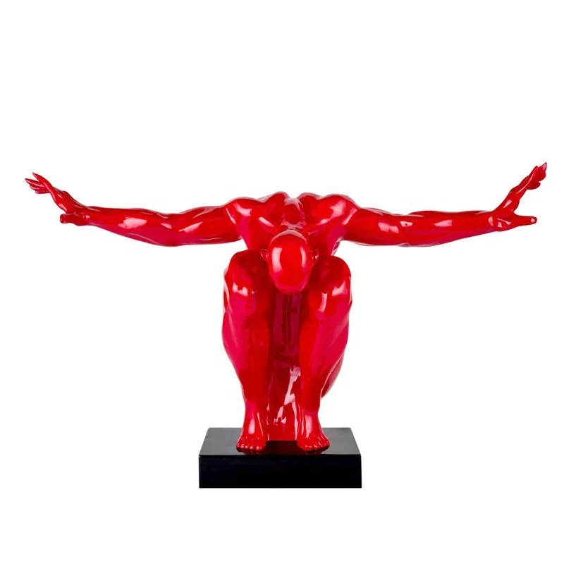 Outdoor Decoration Fiberglass Meditator Sculpture