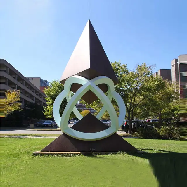 Outdoor Decoration Sculpture Stainless Steel Campus Sculpture