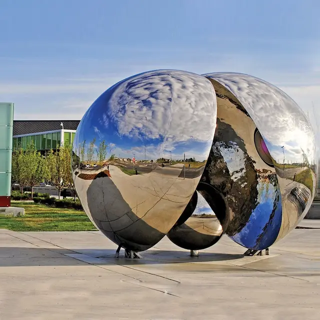 Outdoor Decoration Sculpture Stainless Steel Family Sculpture