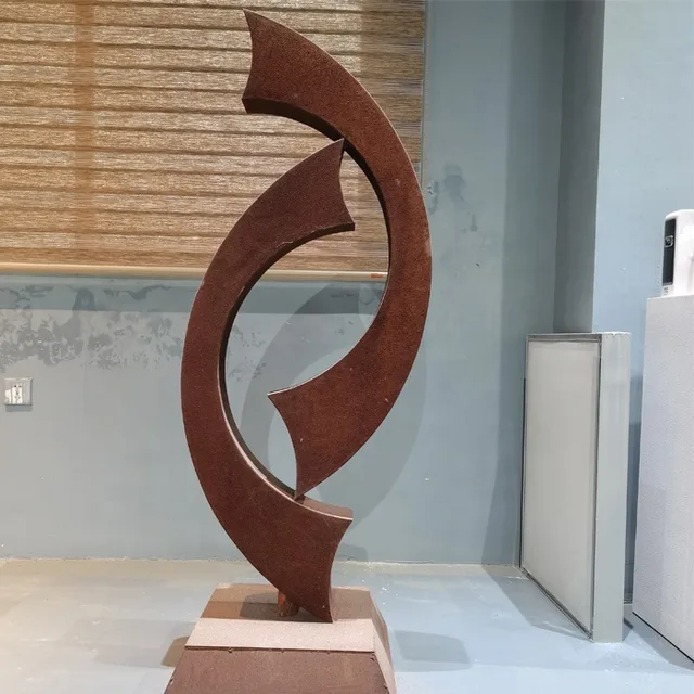 Outdoor Garden Abstract Metal Decorative Corten Steel Sculpture