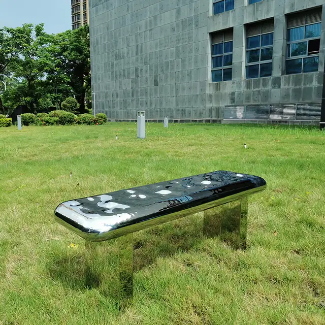 Outdoor garden grassland Courtyard stainless steel stool