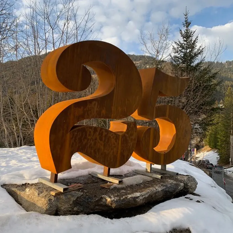 Corten Steel Rusty Outdoor Metal Garden Art Whole sale
