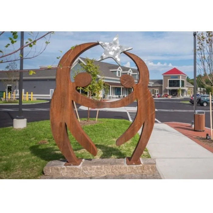 Outdoor Metal Dancer Garden Corten Steel Sculpture