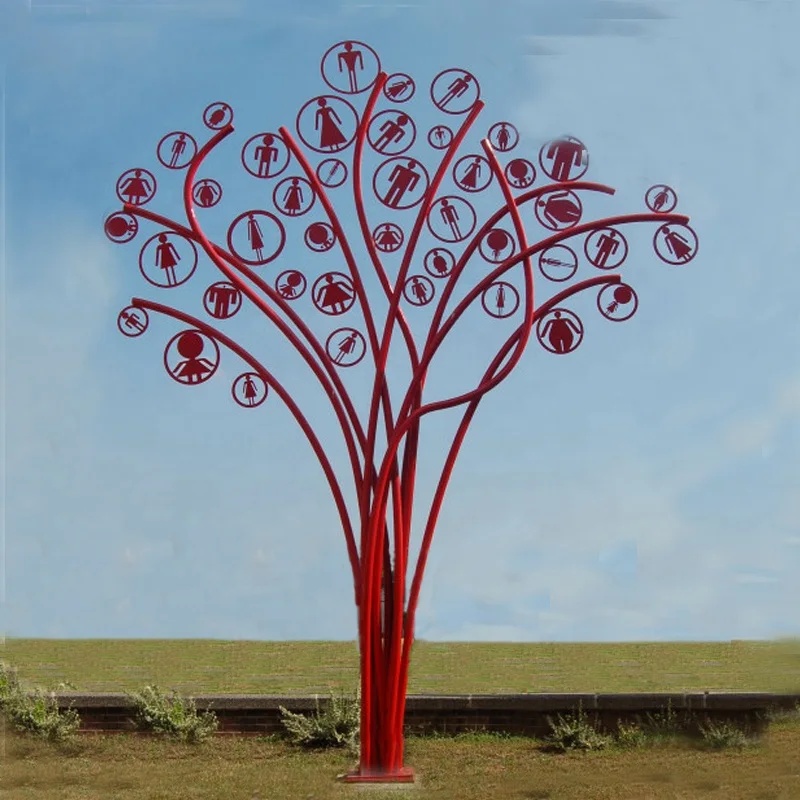 Outdoor Metal Steel Tree Stainless Steel Tree Sculpture