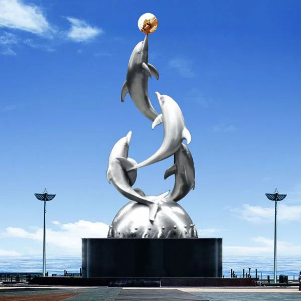 Outdoor Mirror Polished Stainless Steel Sculpture