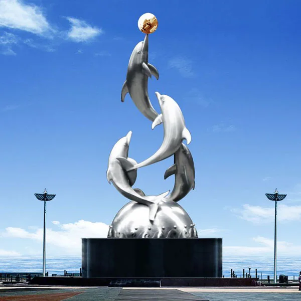 Outdoor Mirror Polished Stainless Steel Sculpture