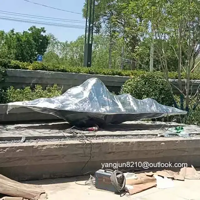 Outdoor park square apartment playground theater landscape design stainless steel mountain sculpture