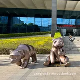 Stainless Steel Animal Sculpture made by Shenzhen Maoping Sculpture Art