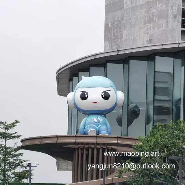 Outdoor square park without playground museum architectural landscape artwork stainless steel cartoon sculpture