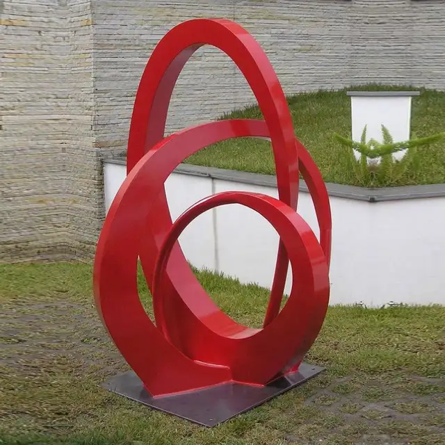 Abstract Metal Art Stainless Steel Garden Sculpture