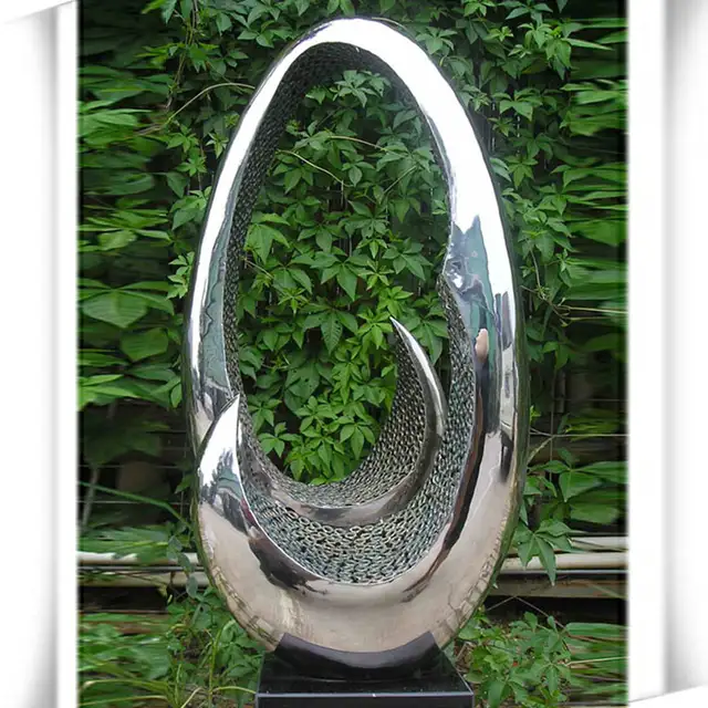 Landscape Decoration Large Stainless Steel Sculpture