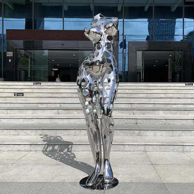 Public Plaza Outdoor Decoration luxury Hotel Indoor stainless Steel Beauty Sculpture