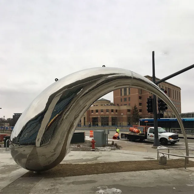 Public Urban Landscape Large Stainless Steel Outdoor Sculpture