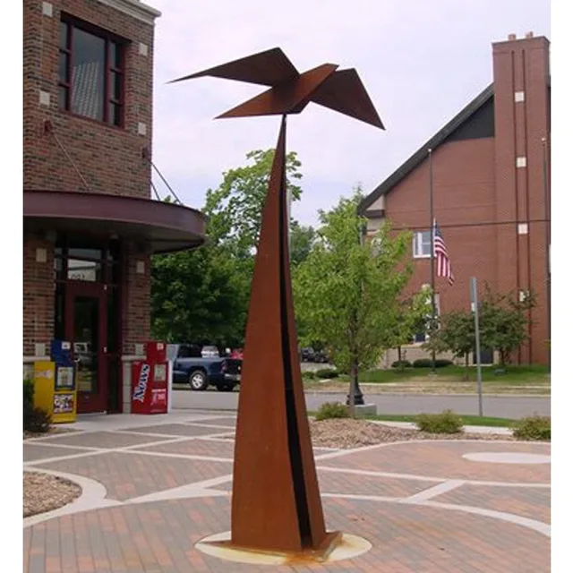 Outdoor Corten Steel Garden Abstract Metal Art Sculpture