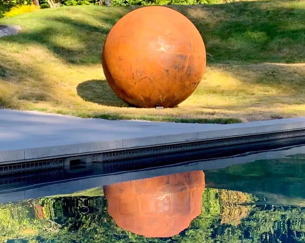 Beverly Pepper Art Garden Corten Steel Abstract Sculpture