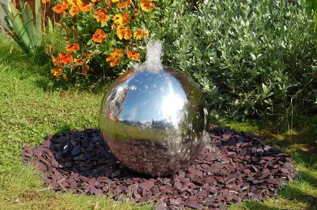2200mm Large stainless steel hollow sphere in close view