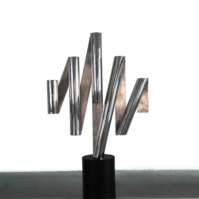 Sculpture Stainless Modern Stainless Steel Ribbon Sculpture