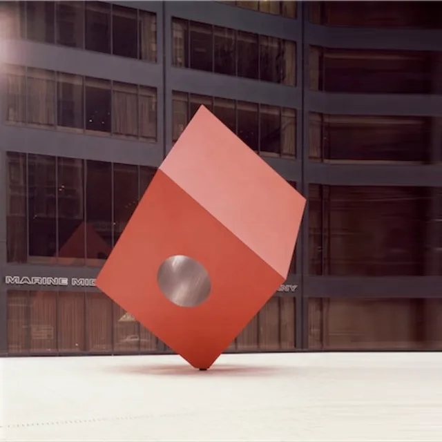 Sculpture Stainless Modern Stainless Steel Square Sculpture