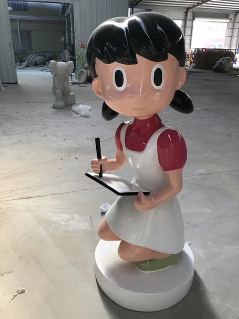 Outdoor Decoration Fiberglass Apple Sculpture