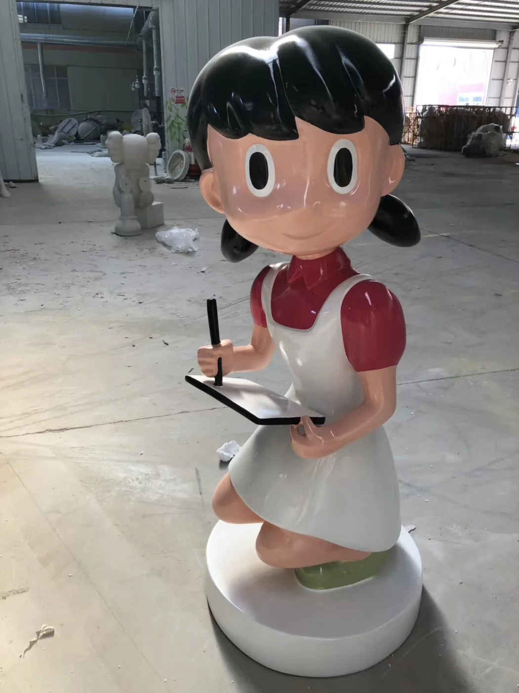 Outdoor Decoration Fiberglass Apple Sculpture