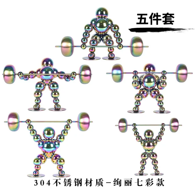 Seven colors stainless steel home decor showpiece home decoration pieces