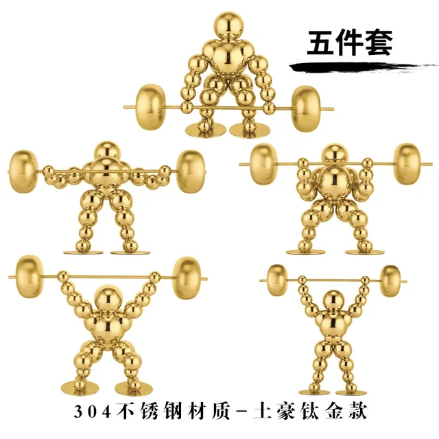 Gold stainless steel home decor showpiece home decoration pieces