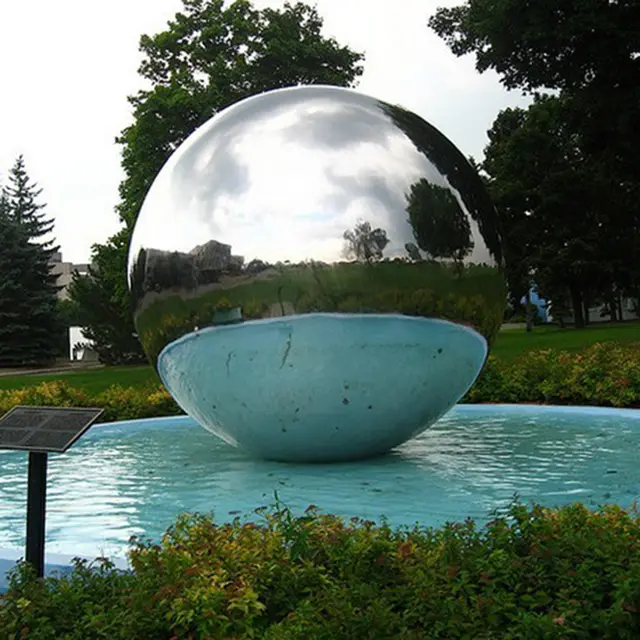304 stainless steel mirror ball hollow sphere Garden gazing sphere