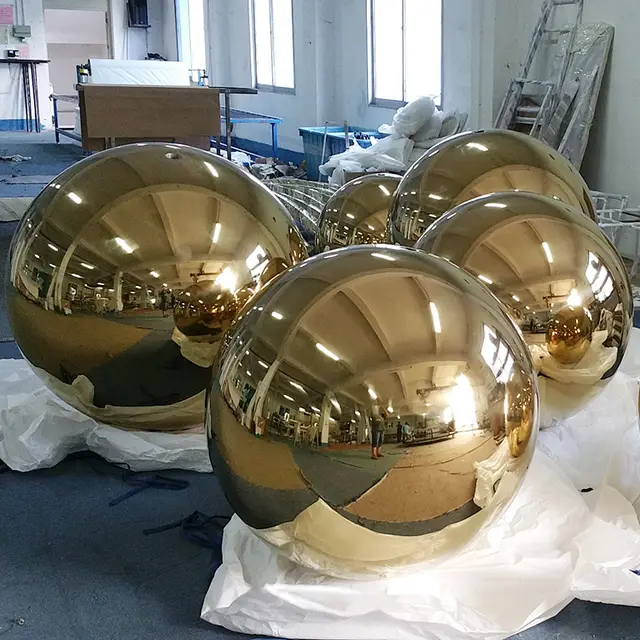 Large metal sphere Garden decoration high polished 2m stainless steel sphere