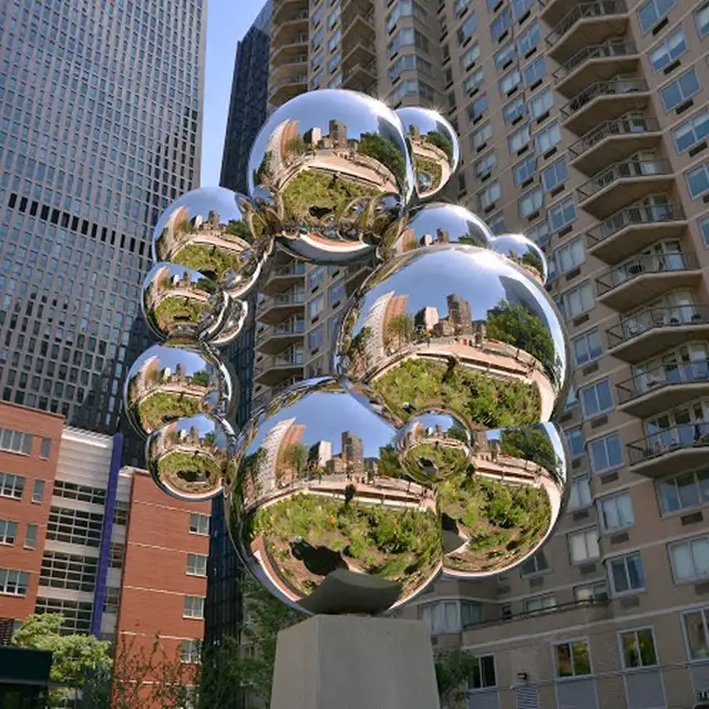 Modern Landscape Art Design Stainless Steel Garden Sculpture