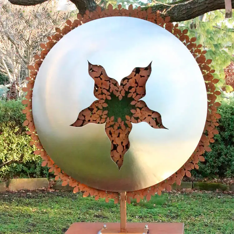 Stainless Steel Metal Garden Ball Sculpture