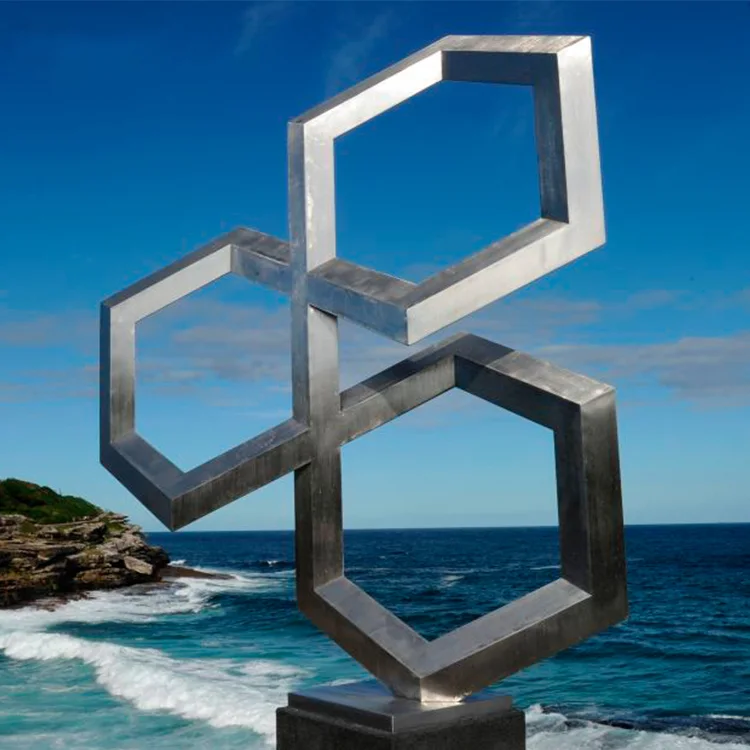 300cm Large Stainless Steel Outdoor Abstract Entrance Sculpture