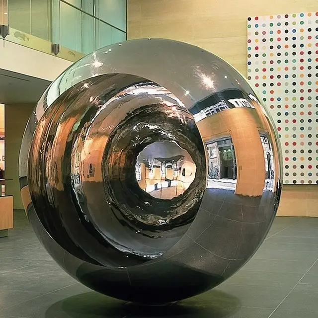 Stainless Steel Mirror Polished Large Outdoor Sculpture