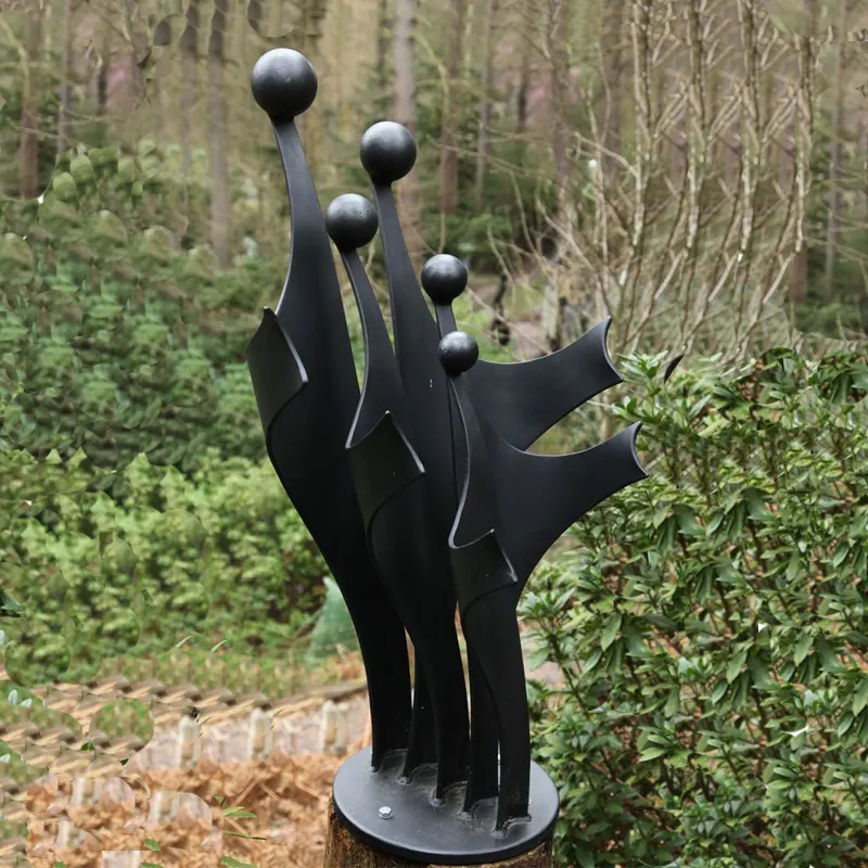 Stainless Steel Modern Abstract Figure Metal Garden Sculpture
