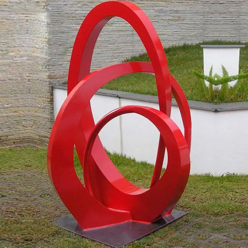 Indoor Metal Sculpture Stainless Steel Sculpture For Lobby Decoration
