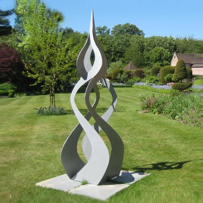 Stainless Steel Sculpture Painted Garden Sculpture