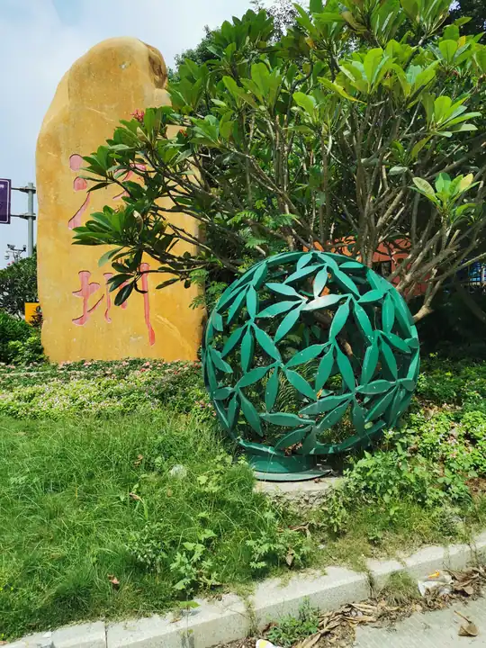 Large metal sphere Polished Stainless Steel Modern Garden Ball Sculpture