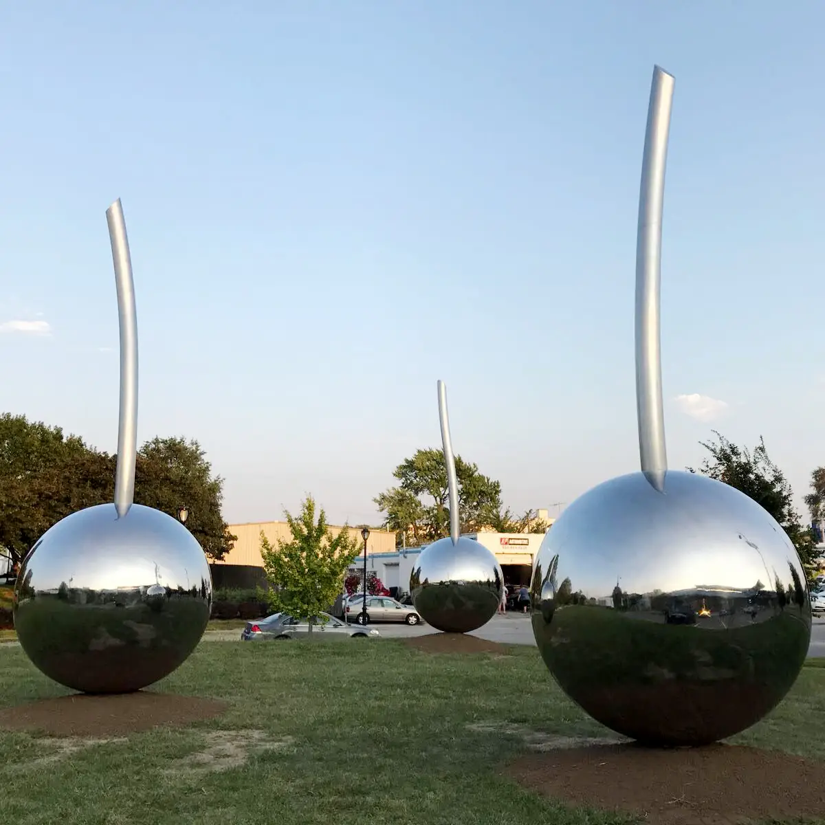 Large Stainless Steel Outdoor Metal World Globe Sculpture