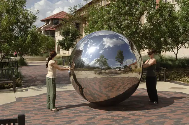 Stainless Steel High Polished Large Ball Sculpture sphere For Garden stainless steel sphere concave mirror sculpture sho
