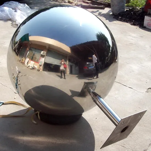 Garden Decor Mirror Polished Stainless Steel Sphere Sculpture