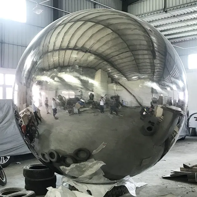 304 stainless steel mirror ball 2500mm large mirror stainless steel hollow sphere Garden gazing sphere
